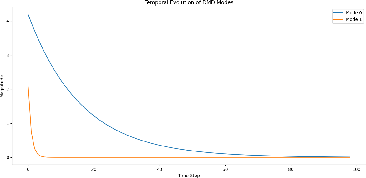 Temporal Evolution of DMD Modes